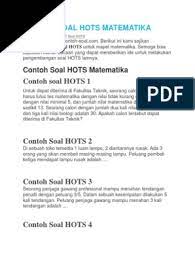 Sampai di sini, mungkin lo bisa menemukan sebuah pola dari beberapa contoh soal hots yang gue. Soal Hots Peluang