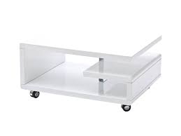 Kostenlose lieferung bereits ab 29. Couchtisch Weiss Hochglanz 74 X 60 Cm Wohnzimmertisch Kira 0216022000