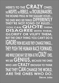 Here S To The Crazy Ones The Misfits Steve Jobs Words Inspiring Quote Ebay Steve Jobs Quotes Job Quotes Inspirational Quotes
