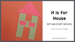 12 letter h crafts for kids · hippo craft · horse craft · handprint craft · heart craft · paper plate hot air balloon · cupcake liner hot air balloon. H Is For House Art And Craft The Teaching Aunt
