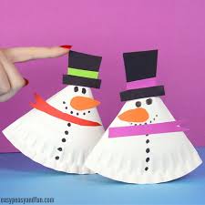 Rocking Paper Plate Snowman Winter Crafts For Kids Winter Paper Crafts Arts And Crafts For Teens