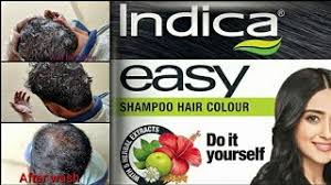 How to Apply Indica Easy Hair Colour Shampoo in 10mins Black Hair Colour -  YouTube