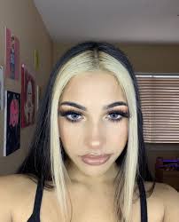 Split Dye Hair Black And Blonde Vareena Hair Hair Inspo Color Hair Color Streaks Hair Streaks