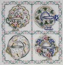 I want to get it for my grandmother, who said she'd really like to make it, but i don't have the $50 to spare for it, as i am. Tea Cup Sampler By Stoney Creek Patterned Tea Towels Cross Stitch Stitch And Angel
