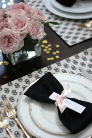 5 out of 5 stars. Dinner Party Table Black White Pink Gold Erika Brechtel
