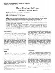 Charts Of Fetal Size Limb Bones Isuog