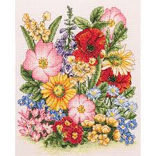 Find great deals on ebay for cross stitch kit, flowers. Anchor Essential Kits Cross Stitch Meadow Flowers Trendy Trims