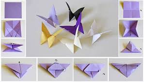 Origami Kelebek Yapimi Resimli Anlatim Origami Kelebekler 3d Origami
