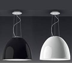 The lightbulb provides the perfect level of brightness and the open dome shape of the lamp allows the light to cover a large area but not so much that it gets hot. Artemide Nur Gloss Large White Dome Pendant Light Replica Lights
