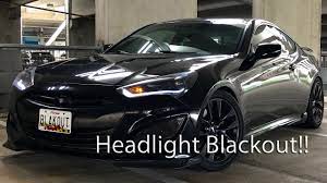 2016 hyundai genesis coupe headlights. Genesis Coupe Headlight Blackout Youtube