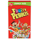 Post Fruity PEBBLES Cereal, Fruity Kids Cereal, Gluten Free, 19.5 ...