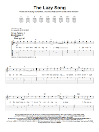 Here you find lots of famous and great guitar covers with free accurate tab, sheet music, chords, tutorial and pdf. The Lazy Song By Bruno Mars Easy Guitar Tab Guitar Instructor