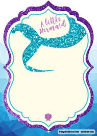 Printable Mermaid Baby Shower Invitations Festa De Aniversario Da Sereia Convites De Aniversario Sereia Festa Da Sereia