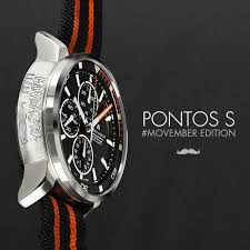 Maurice Lacroix Special Edition Pontos S Engraved With The 2013 Movember Moustache Luxury Watches For Men Watches For Men Swiss Luxury Watches