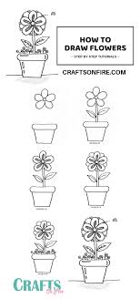 I did two rose drawings in my bouquet and joined the stems. How To Draw Flowers Easy Ways To Draw Simple Flowers Craftsonfire