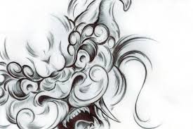 Black And Grey Foo Dog Hand Tattoo Foo Dog By Sultzaberger On Deviantart Foo Dog Tattoo Tribal Dragon Tattoos Geometric Tattoo Arm