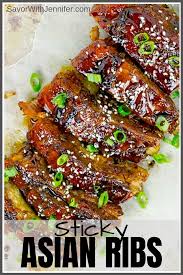 Sticky Asian Baked Pork Ribs Recipe Baked Pork Ribs Baked Pork Rib Recipes