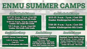 ENMU 2022 Local Summer Camps Are Set - Eastern New Mexico University  Athletics