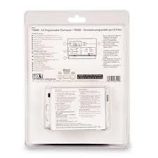 Ensure that the thermostat is unlocked and that the rotary dial is in the run position. Lux Tx500e 5 2 Day Programmable Smart Temp Heating Cooling Thermostat Supplyhouse Com