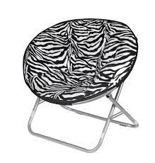 Spend this time at home to refresh your home decor style! Buy Urban Shop Zebra Faux Fur Saucer Chair Features Price Reviews Online In India Justdial