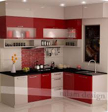 Kitchen With Red Combination Kitchen Cupboard Designs Modular Kitchen Cabinets Kitchen Laminate Color