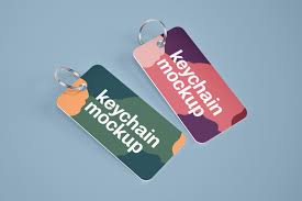 Download Silver Card Keychain Mockup Set In Product Mockups On Yellow Images Creative Store