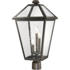 Check spelling or type a new query. Z Lite Talbot 3 Light 24 Seedy Glass Steel Outdoor Lamp Post Fixture In Bronze 579phxlr Orb