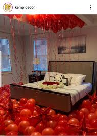 Close evenings need a hot and also enchanting mattress room. Romantic Balloon Birthday Room Set Up Romantic Room Decoration Birthday Room Decorations Romantic Bedroom Decor