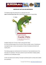 Specializing in exotic pets, reptiles, small animals, birds, parrots, parakeets, conures, cockatiels, tropical and marine fish, as well as pet supplies. Keeping Pet Reptiles And Amphibians Animal Ark Wildlife Education
