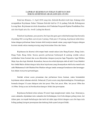 Selalunya waktu acara begini memang banyak sampah yang kita buang. Laporan Sukan Tahunan 2019