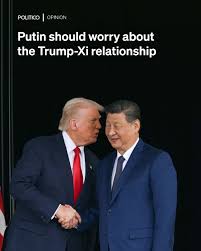 OPINION: For Russia, the implications of a U.S.-China rapprochement — even  if based on convenience rather than conviction — are profound. 🔗  https://www.politico.eu/article/vladimir-putin-donald-trump-xi-jinping- relationship/