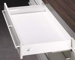 Tres beau motif sur les cotes ,elle est en. Tiroir Et Casserolier Amortis Blancs Larg 40 Cm Haut 13 5 Et 27 5 Cm Brico Depot