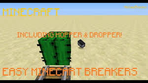 How To Easy Minecart Breakers Including Hopper Dropper Youtube