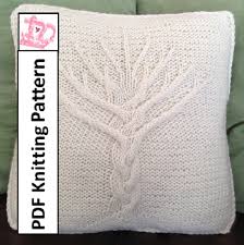 tree of life knit pattern tree of life pillow cover