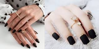 Diseños de uñas con acabado mate que lucen sofisticadas y elegantes. Unas Negras 5 Disenos Elegantes Para Un Look Formal