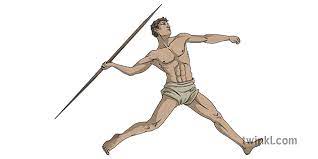 The olympic games began over 2,700 years ago in olympia, in south west greece. Ancient Greek Javelin Throwing Ver 1 Illustration Twinkl