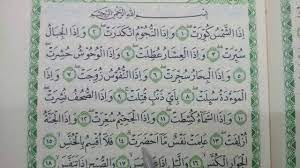 Kata at takwir (terbelah) yang menjadi nama bagi surat ini adalah dari kata asal. Surat At Takwir Ayat 1 29 Belajar Mengaji Membaca Al Qur An Surat At Takwir Sesuai Tajwid Youtube