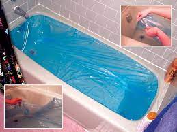 Bathtub liners can create plumbing problems because the added thickness of the liner often requires an extension of the drain and overflow. Sani Tub Disposable Tub Liner Bathtub Liners Tub Big Bath