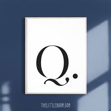 Minimalist Download Art Minimal Design Letter Q Art Q Poster Q Download Q Wall Art Q Decor Large Letter Art Minimal Design Design Lettering