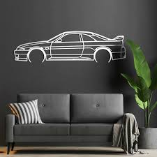 Dřevěná dekorace na zeď - Nissan R33 GT-R | DUBLEZ