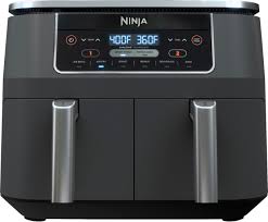 Ninja Ninja Foodi 6 In 1 8 Qt 2 Basket Air Fryer With Dualzone Technology Dark Grey Dz201 Best Buy In 2020 Air Fryer Cool Things To Buy Dark Grey