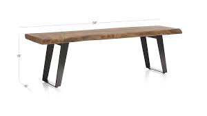 Image With Dimension For Yukon Small Rectangular Coffee Table Coffee Table Crate And Barrel Living Space Decor Coffee Table