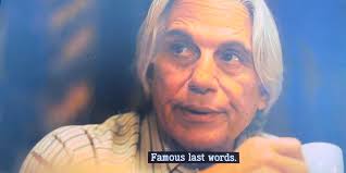 Did Stefano say famous last words was “Don't never got to worry about my  feelings” or was he saying those are “Famous” last words 😭😭ion know but  it seem like raq, stefano ,