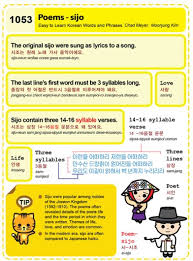 Easy To Learn Korean 1053 Korean Poems Sijo Learn Korean Korean Words Learning Korean Language