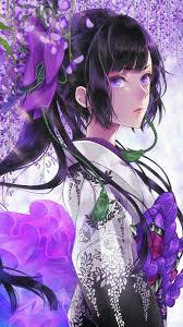 An anime girl with black hair and purple eyes is the beautiful homura akemi. Beautiful Anime Girl Black Hair Purple Eyes Novocom Top