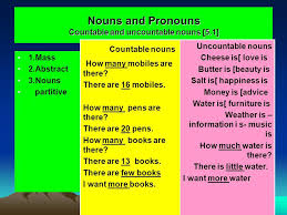 Many english nouns can be used in either mass or count syntax, and in these cases, they take on cumulative reference when used as mass nouns. Chapter 5 Nouns And Pronouns 5 1 Ppt Video Online Download