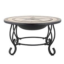 A cardboard box, duct tape, mirrors, and grout are a few of the ingredients required to build this mirrored mosaic coffee table. Harima Alaz 76cm 30 Inch Round Outdoor Garden Mosaic Coffee Table And Fire Pit Brazier With