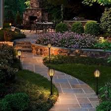 Pin By Meghan Dickey On Pretty Paths Garden Lighting Design Backyard Garden Design Solar Lights Garden