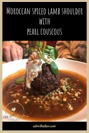 Check spelling or type a new query. Bistrot Pierre A Large Dish Of Moroccan Spiced Slow Cooked Shoulder Of Lamb With Pearl Couscous Harissa Toasted Pine Nut Lamb Recipes Eat Best Lamb Recipes