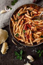 Fusilli Pugliesi With Arrabbiata Sauce Fusillipugliesi Garlic Oliveoil Onions Pancetta Tomatoes Favorite Pasta Recipes Fusilli Pasta Dishes